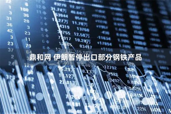 鼎和网 伊朗暂停出口部分钢铁产品